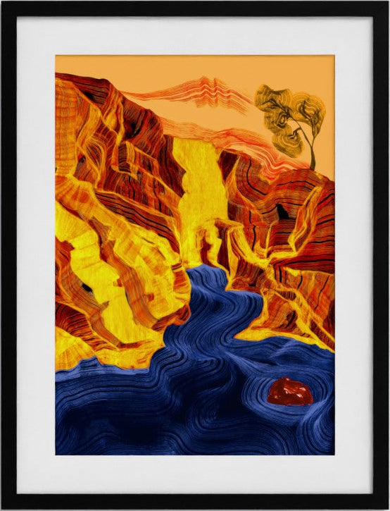Rocks and Water by The FRYM Print