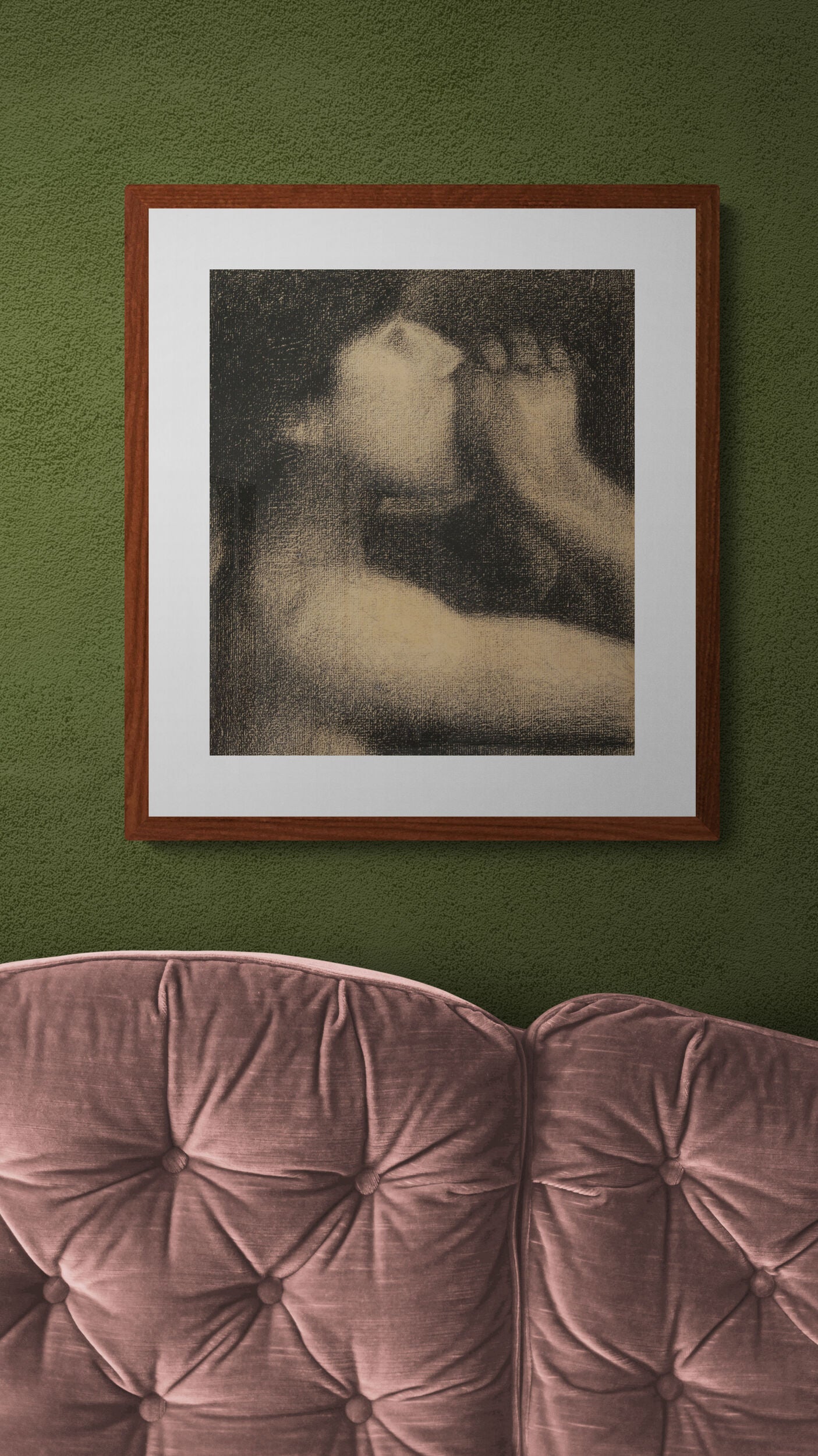 L'écho, study for Une baignade, Asnières | Georges Seurat