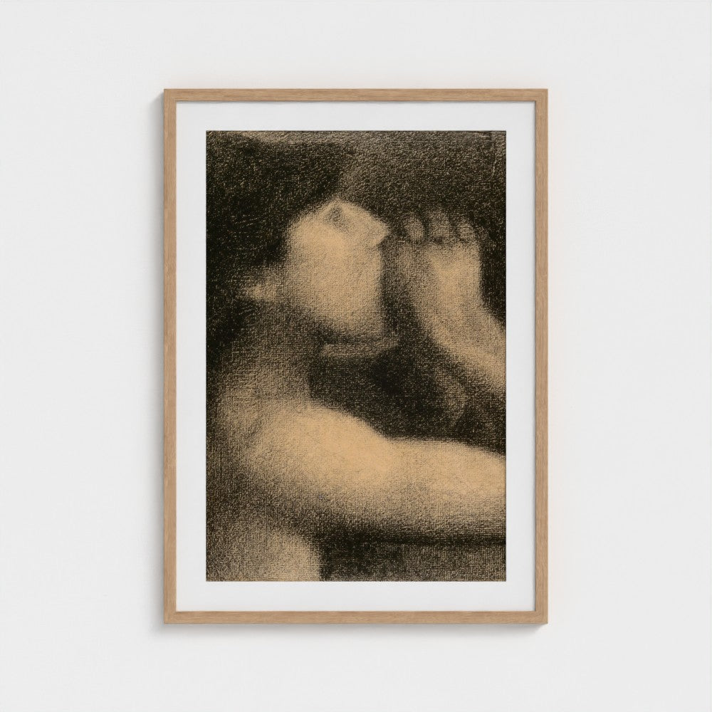 L'écho, study for Une baignade, Asnières | Georges Seurat